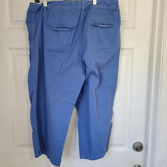 Only Necessity Woman's Sports Knit Capri's, Size: 18 Color: Blue - Picture 12 of 13